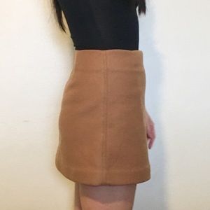 Uniqlo wool wrap mini skirt